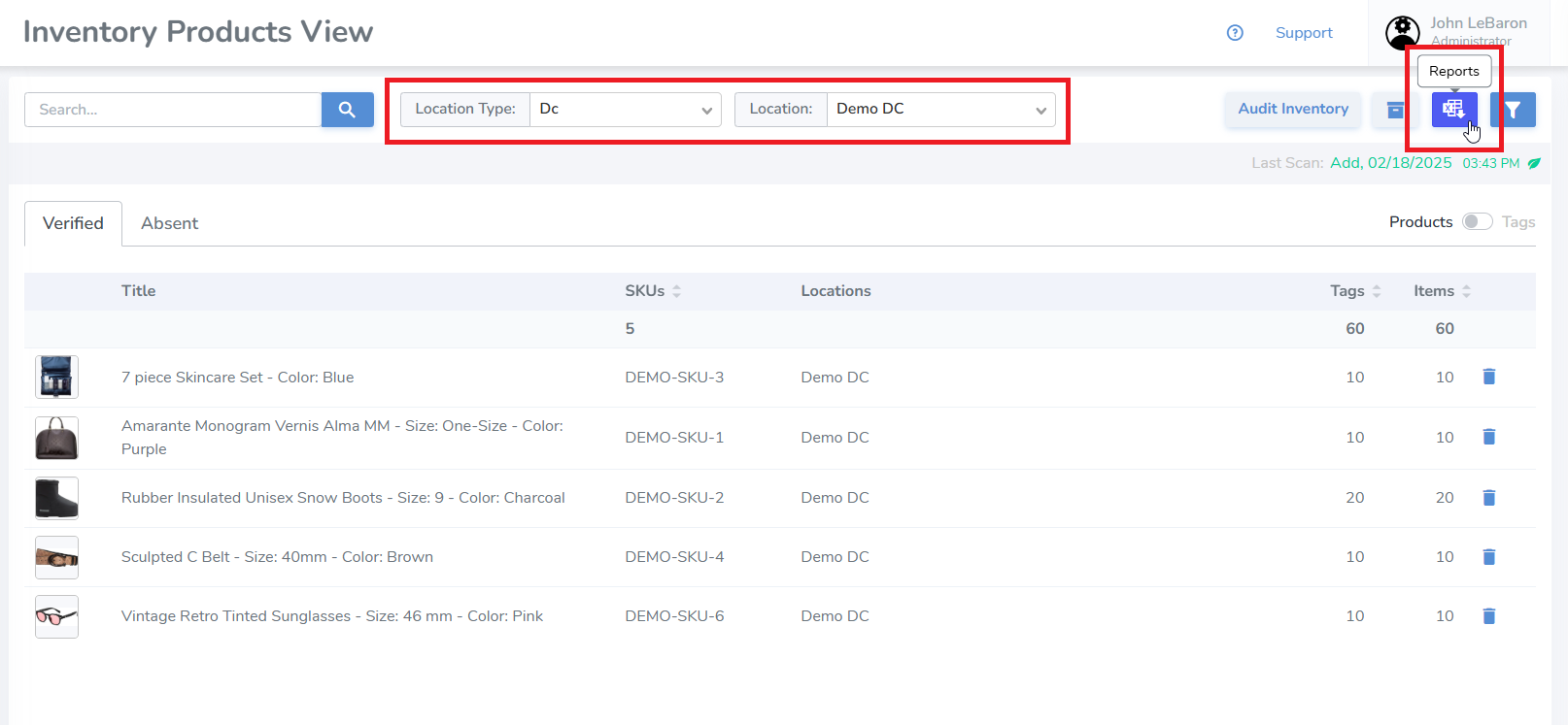 Download Report Screenshot