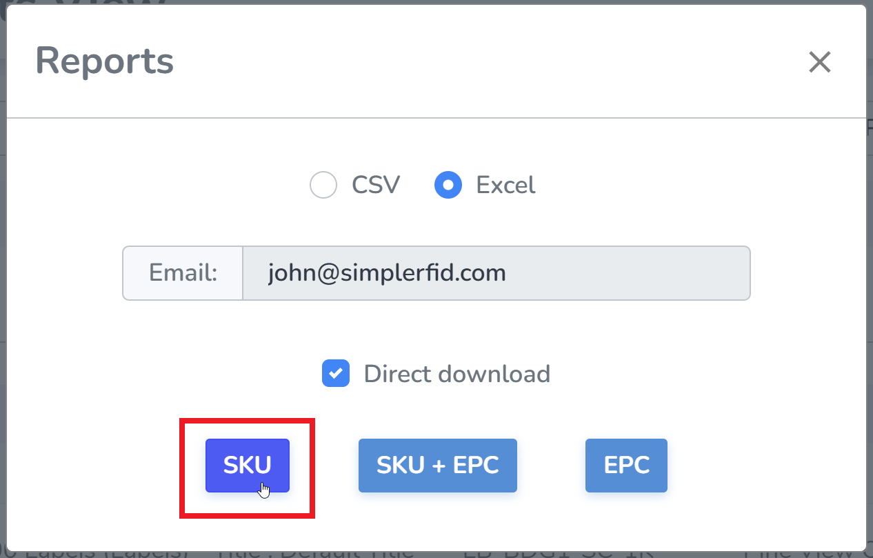 Download Report Screenshot